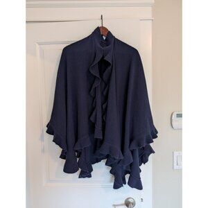 blue shawl wrap super cute (with flaw)